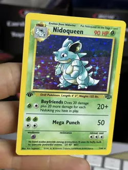 #2 1st Edition Nidoqueen 7/64 Jungle 1999 WOTC Holo Rare Pokemon Card TCG - Image 3
