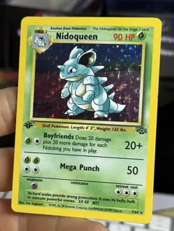 #2 1st Edition Nidoqueen 7/64 Jungle 1999 WOTC Holo Rare Pokemon Card TCG - Image 4