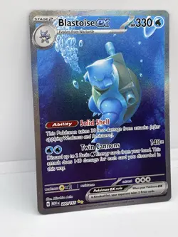 Pokemon Blastoise EX Special Illustration Rare 200/165 Scarlet & Violet 151 - Image 2