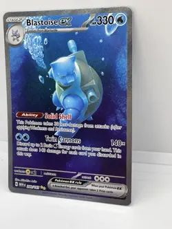Pokemon Blastoise EX Special Illustration Rare 200/165 Scarlet & Violet 151 - Image 3