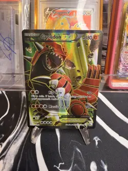 Pokemon TCG Groudon EX Full Art Holo Ultra Rare 150/160 XY Primal Clash EX LP++ - Image 1