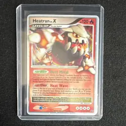 Pokemon Heatran LV.X Diamond & Pearl DP31 Black Star Promo Holo HP 120 2008 EN - Image 1