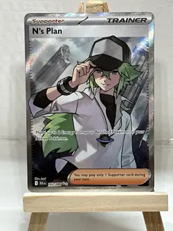 N’s Plan 163/086 ULTRA RARE FULL ART Pokemon S&V BLACK BOLT ENGLISH - Image 1
