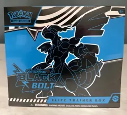 Pokemon TCG Scarlet and Violet Black Bolt Elite Trainer Box ETB IN HAND - Image 1