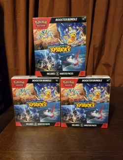 Pokemon TCG Surging Sparks Booster Bundle New Sealed (LOT OF 3) - Image 1