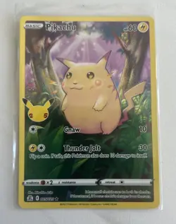 POKEMON TCG PIKACHU FULL ART CELEBRATIONS 005/025 - Image 1