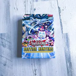 Yu-Gi-Oh! Justice Hunters Box 4 PK with 1 Field Center Card | 1st Edition - Image 1