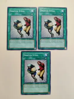 3x Yugioh! Snatch Steal SD5-EN019 Common - 1st Ed LP/LP/MP - Image 2
