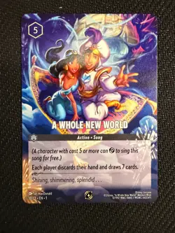 Disney Lorcana TCG: A Whole New World Borderless Promo Card (10/C1) - Non Foil - Image 1