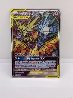 Pokemon TCG Moltres & Zapdos & Articuno GX SM210 Holo Promo Pokemon Card - Image 1