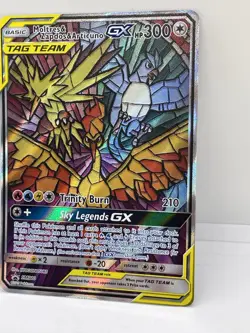 Pokemon TCG Moltres & Zapdos & Articuno GX SM210 Holo Promo Pokemon Card - Image 3