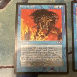 Magic: The Gathering Force of Will x4 Autographed Blue Interrupt Cards English - Image 5