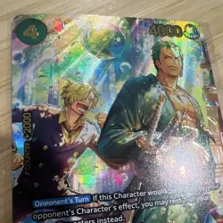 Bandai One Piece CCG Roronoa Zoro PRB02-006 Promo Holo Super Rare Card - Image 3