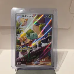 Pokemon TCG Bulbasaur Holo Card Illustration Stellar Crown Rare 143/142 - Image 1