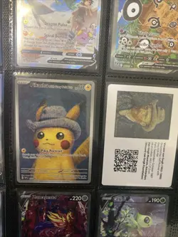 Pokemon Pikachu with Grey Felt Hat SVP 085 Van Gogh Promo Card - Image 5