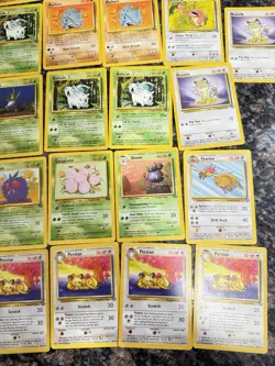 Pokemon TCG Jungle Set 42 Card Lot Persian Oddish Paras Rhyhorn Meowth Wizards - Image 4