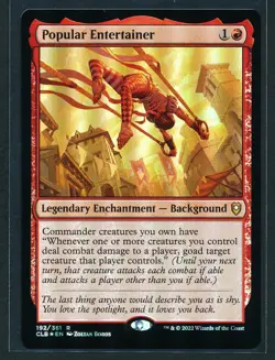 Popular Entertainer - Foil - MTG 2022 Battle for Baldur's Gate NM/M - Image 1
