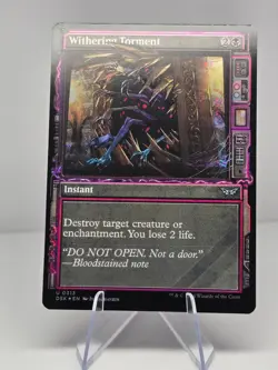 MTG - Withering Torment - Duskmourn - DSK - #313 NM FOIL BORDERLESS - Image 1