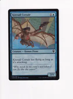 2020 MTG MAGIC THE GATHERING COMMANDER LEGENDS CMR FOIL KITESAIL CORSAIR - Image 1