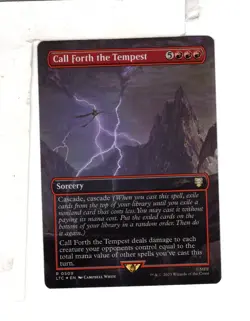 MTG SkeenAB Call Forth the Tempest BORDERLESS FOIL from LTC. NM. - Image 1