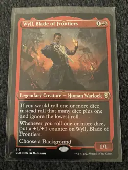 Magic The Gathering MTG - Wyll, Blade of Frontiers (Etched Foil) - CLB - Image 1