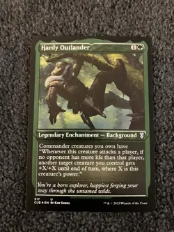 Magic The Gathering MTG - Hardy Outlander (Foil Etched) - CLB - Image 1