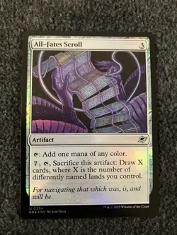 Magic The Gathering MTG - All-Fates Scroll Foil - EOE - Image 1