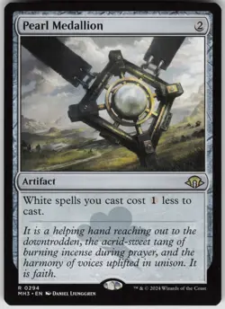 MTG Pearl Medallion Normal NM Modern Horizons 3 Magic 294 - Image 1