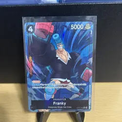 One Piece TCG Royal Blood OP-10 - Franky Alt Art Parallel OP10-090 - Image 1