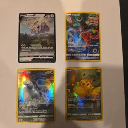 Pokemon Mixed Card Lot Deoxys/Arceus/Pikachu/Absol Full Art/Galarian Gallery - Image 1