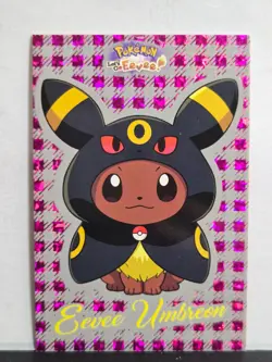Eevee - Umbreon Poncho (Pink holo) Let's Go Eevee Card Database NM - Image 1