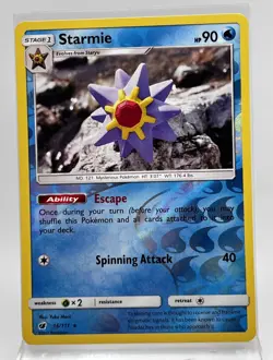 Starmie Reverse Holo 16/111 Crimson Invasion 2017 Pokemon Card LP - Image 1