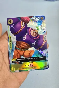 Franky (Parallel) OP07-107 500 Years in the Future Foil- 4 Card Set NM - Image 2