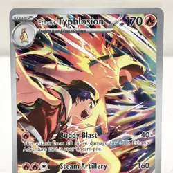 Pokemon TCG Ethan's Typhlosion Destined Rivals 190/182 Illustration Rare Card - Image 2