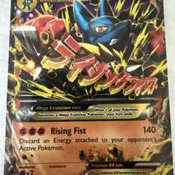 M Lucario EX 55/111 Ultra Rare XY Furious Fists Pokemon Card - Image 3