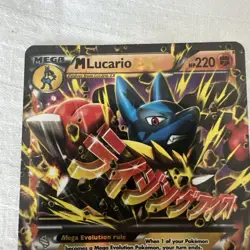 M Lucario EX 55/111 Ultra Rare XY Furious Fists Pokemon Card - Image 4