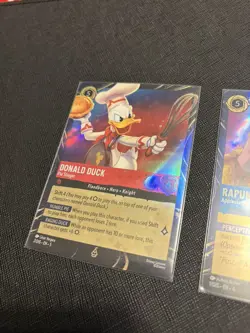 2026 Disney Lorcana Archazias Island Rapunzel AND Donald Duck EPCOT Promo Cards - Image 2