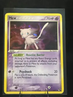 Mew POP Series 4 Holo Rare Pokemon Card 2006 4/17 Swirl - Image 1