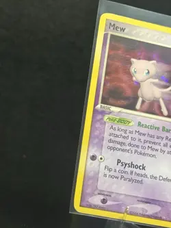 Mew POP Series 4 Holo Rare Pokemon Card 2006 4/17 Swirl - Image 3