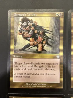 4x Gerrard's Verdict MtG Apocalypse UP NM Magic - Image 2