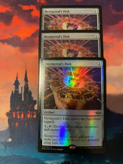 MTG Modern Horizons 2 Nevinyrrals Disk Foil x 3, Two Etched - Image 1