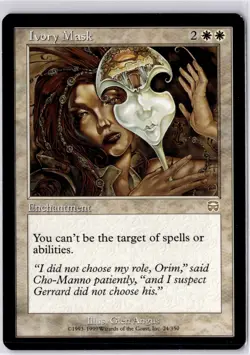 Ivory Mask Mercadian Masques Regular NM R 24/350 - Image 1