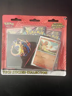 Pokemon TCG Ascended Heroes Tech Sticker Collection Charmander Sealed - In Hand - Image 1