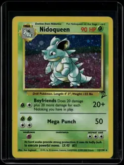 Pokemon TCG Nidoqueen 12/130 Base Set 2 Holo Rare MP/HP - Image 1