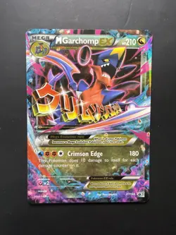Pokemon M Garchomp EX Premium Coll. Black Star Holo Promo XY168 - Image 1
