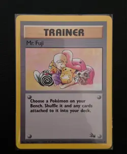 Pokemon Trainer Mr. Fuji 58/62 Fossil Vintage WOTC Uncommon - Image 1
