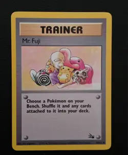Pokemon Trainer Mr. Fuji 58/62 Fossil Vintage WOTC Uncommon - Image 2