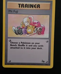 Pokemon Trainer Mr. Fuji 58/62 Fossil Vintage WOTC Uncommon - Image 4