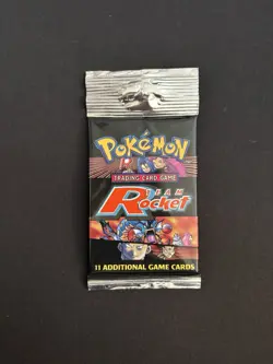 Pokemon Team Rocket Booster Pack Long Crimp 1999-2000 Factory Sealed 21.1g - Image 1