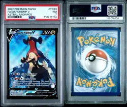 2022 POKEMON SWORD & SHIELD ASTRAL RADIANCE #TG23 FA/GARCHOMP V ASTRAL RAD PSA 7 - Image 3